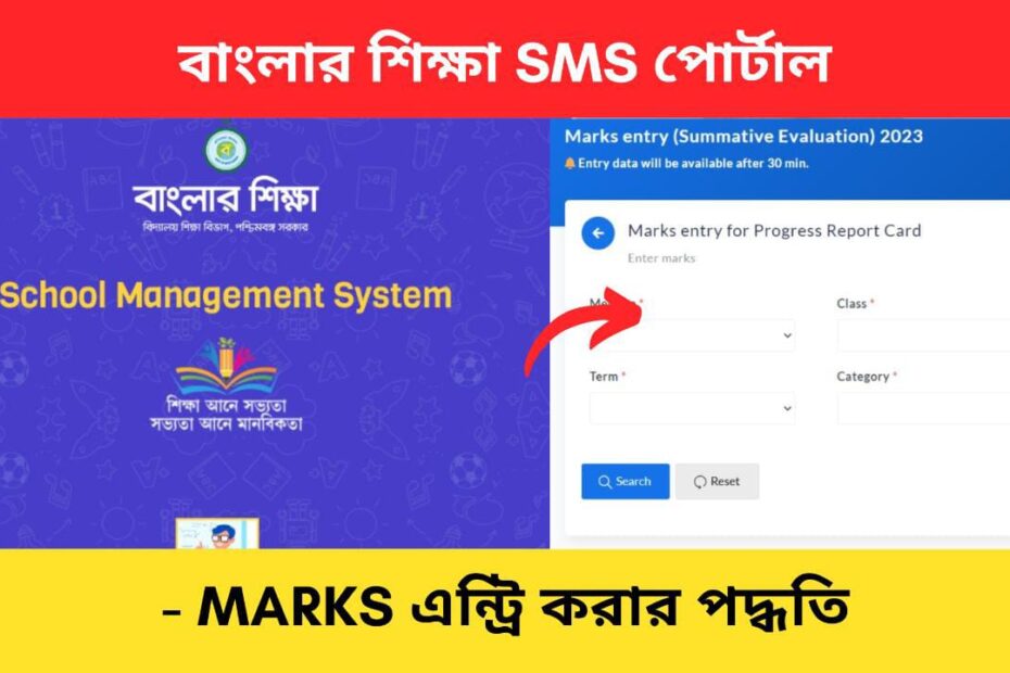 Banglar Shiksha SMS portal marks entry bengali